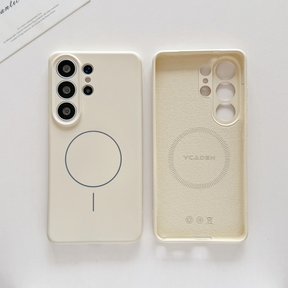 ชาร์จแม่เหล็กซิลิโคนอ่อนนุ่มเคสโทรศัพท์สําหรับ Samsung Galaxy S26 S23 S22 S24 S25 Ultra S25 Plus กล้องฝาครอบป้องกัน