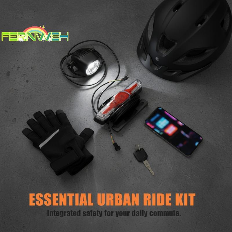 <Fernweh>อะไหล่ไฟหน้าสำหรับ Engwe EP-2Pro Fat Bike จักรยานไฟฟ้า E-Bike ใหม่