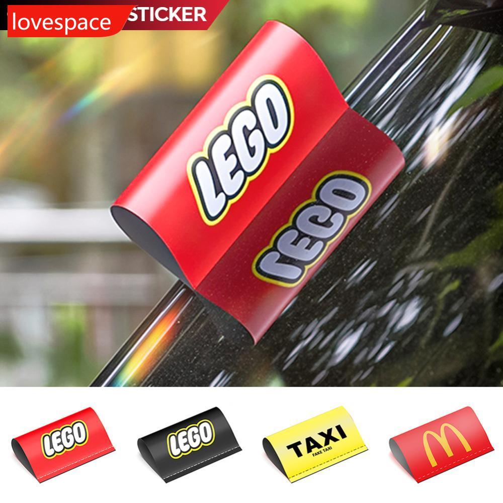 LOVESPACE รถสร้างสรรค์ตกแต่ง Wash Mark ล้างป้ายแท็กสติกเกอร์โลโก้ Tailgate คําเตือน Decal อุปกรณ์เสร