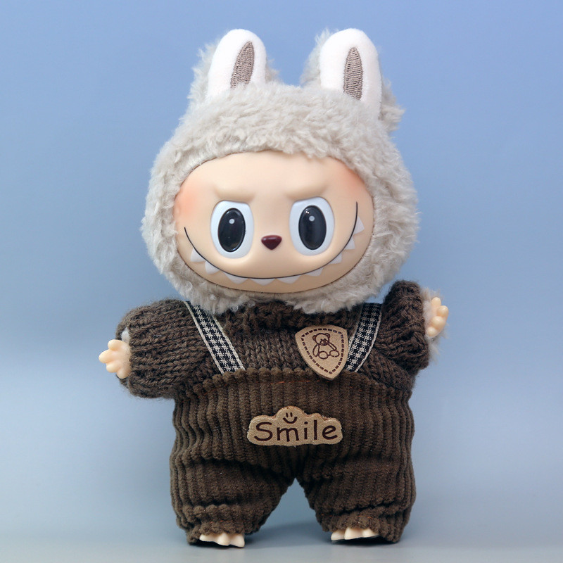 [Labbu Wear Clothes] 12th Generation Labubu Clothes Keychain Baby Overalls Rabu Shorts Handmade Japa