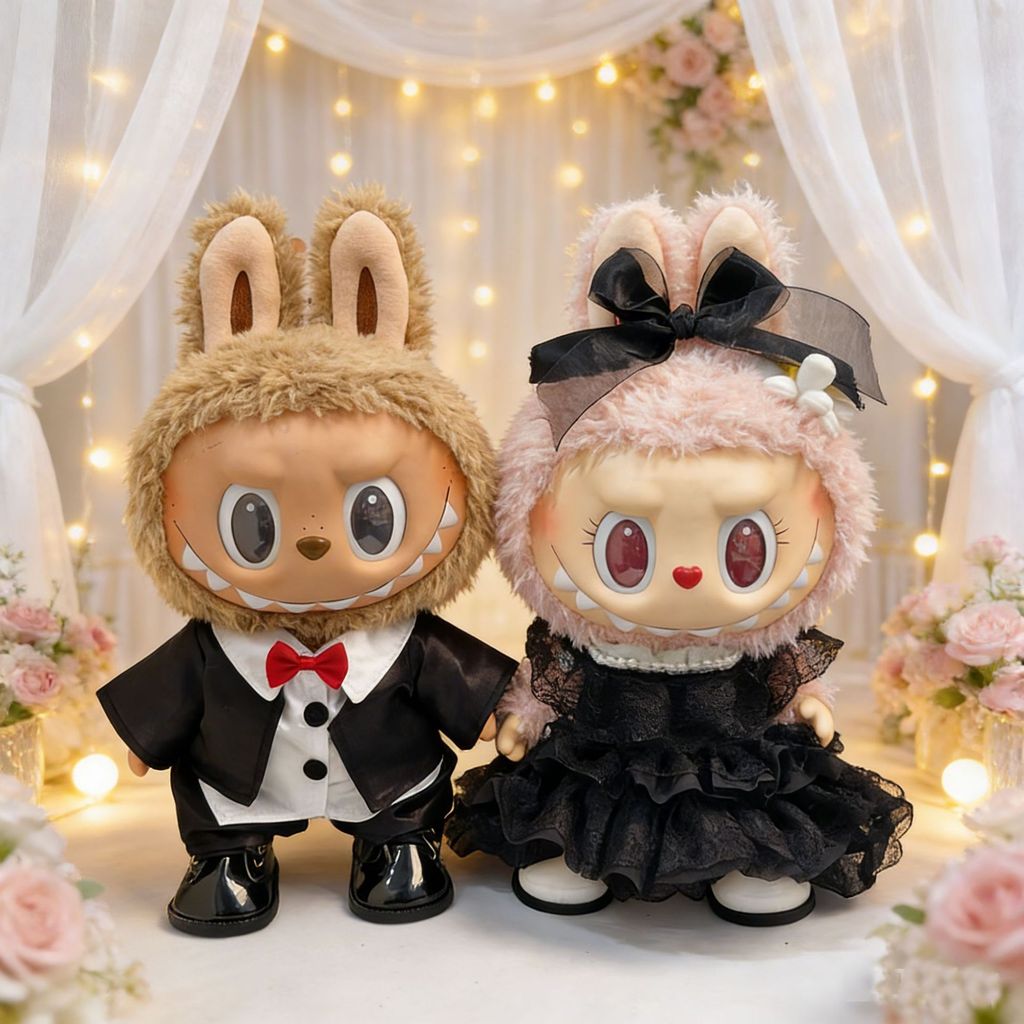 🔥ชุดลาบูบู้ 38cm ชุด mokoko ตัวใหญ่ ชุดตุ๊กตา 40cm ชุด labubu time to chill ชุด labubu 40 cm