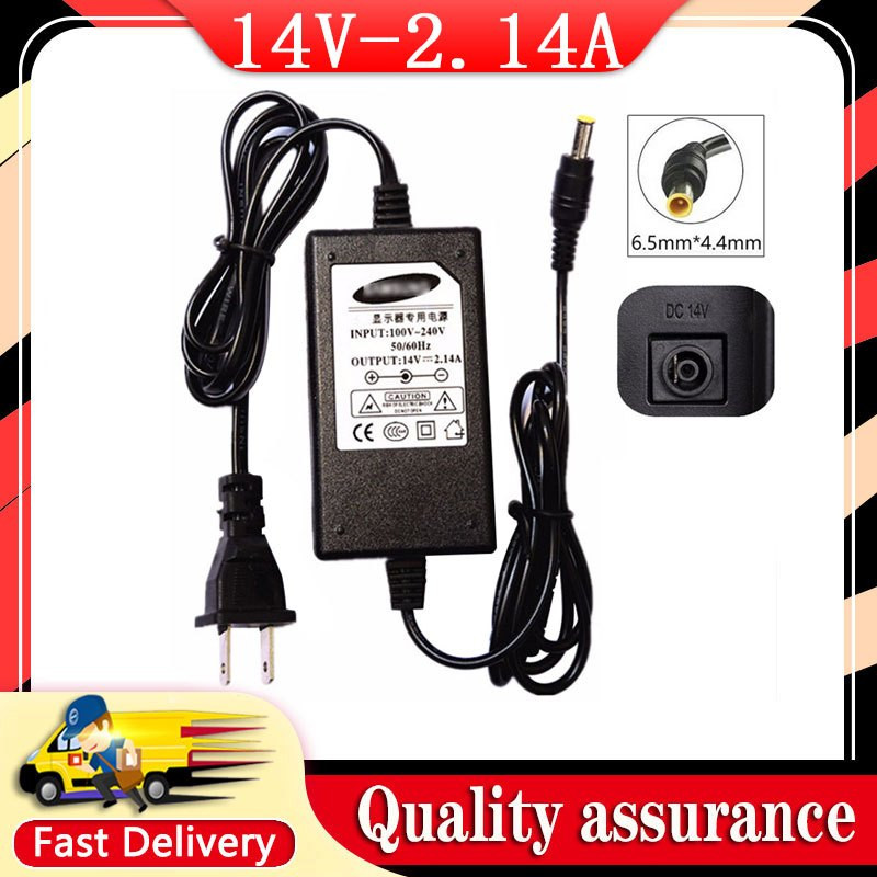 ใหม่ 14V 2.14A 6.5 มม.* 4.4 มม.สําหรับ Samsung S22C150N S22C300H S19D300NY อะแดปเตอร์ LCD