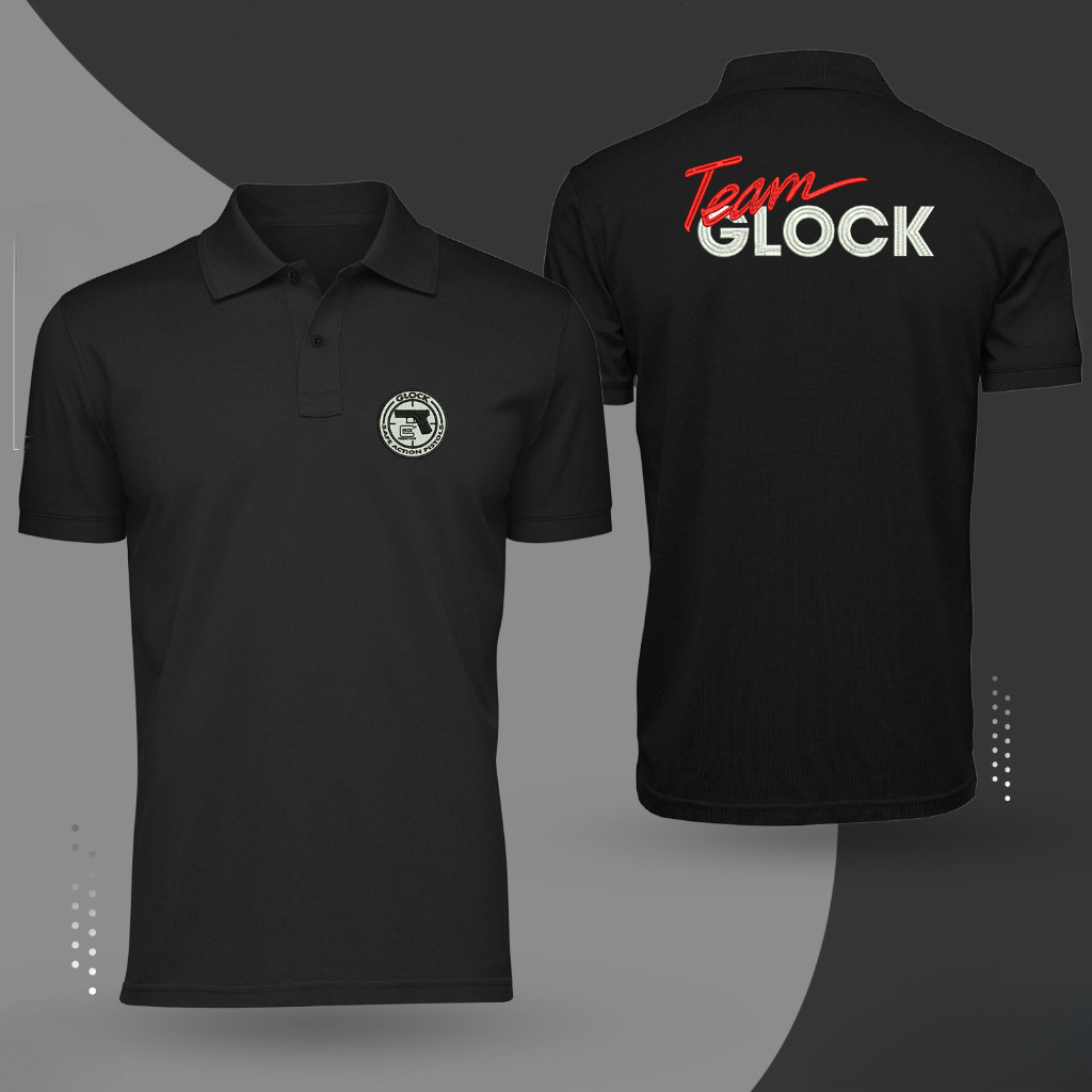 เสื้อโปโล Team GLOCK สไตล์ทหารตำรวจไทย ลายพิมพ์ ใส่ทุกวันเข้ากับทุกสไตล์