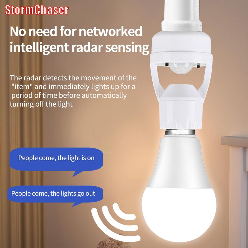 [Storm-t] 360 องศา Human Induction Motion Sensor โคมไฟ Soet ฐาน AC85-265V Delay Time Switch E27 ฐานผ