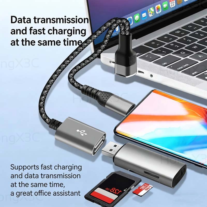 Multi-port USB/Type C Splitter Cable 66W Fast Charging รูปที่ 5