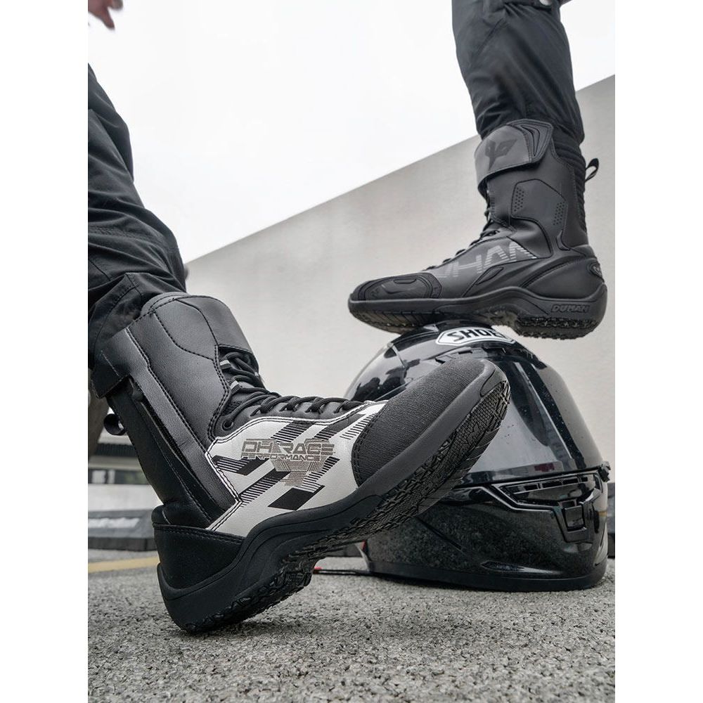 Duhan รองเท้าสำหรับปั่นจักรยานและขับมอเตอร์ไซค์ พอดีพิเศษ ออกแบบเพื่อกันกระแทกและการสึกหรอ ใช้งานได้