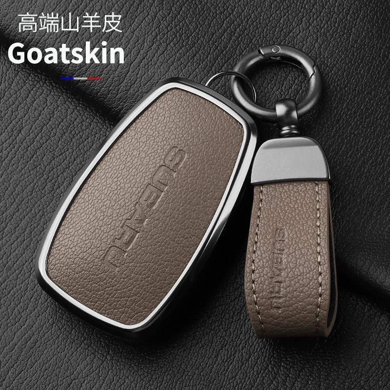 ปลอกกุญแจ Subaru เปลือกกุญแจ Subaru Subaru XV Forester Subaru BRZ กระเป๋าหนังแพะจริง WRX Outback Key
