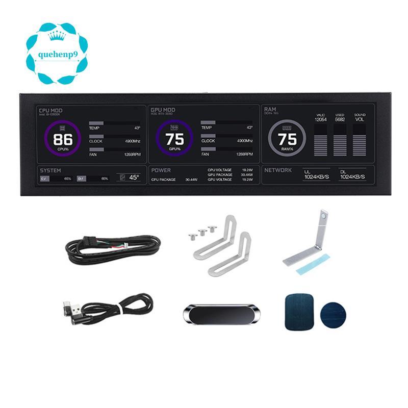 [Fast Q9]TF Card Play 1920x480 IPS LCD 8.8 นิ้วหน้าจอรอง USB Type-C เดสก์ท็อปจอแสดงผลขยาย CPU RAM GP