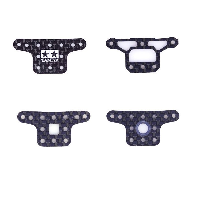 โฮมเมด TAMIYA TAMIYA สี่ล้ออุปกรณ์เสริม Tail Swing คาร์บอนไฟเบอร์โช้คอัพ Strip Bracket 95387