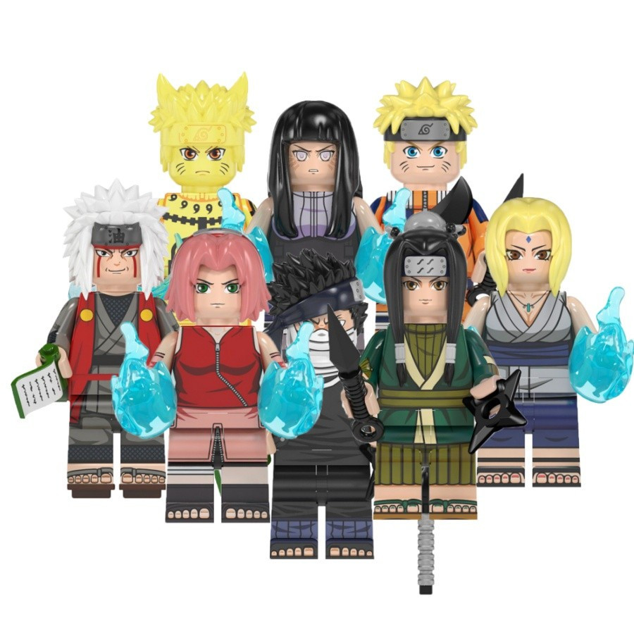 Naruto Action Figure Uzumaki Naruto Tsunade Hyuga Hinata Haruno Hakura Haku ของเล่นคอลเลกชันบล็อกอาค