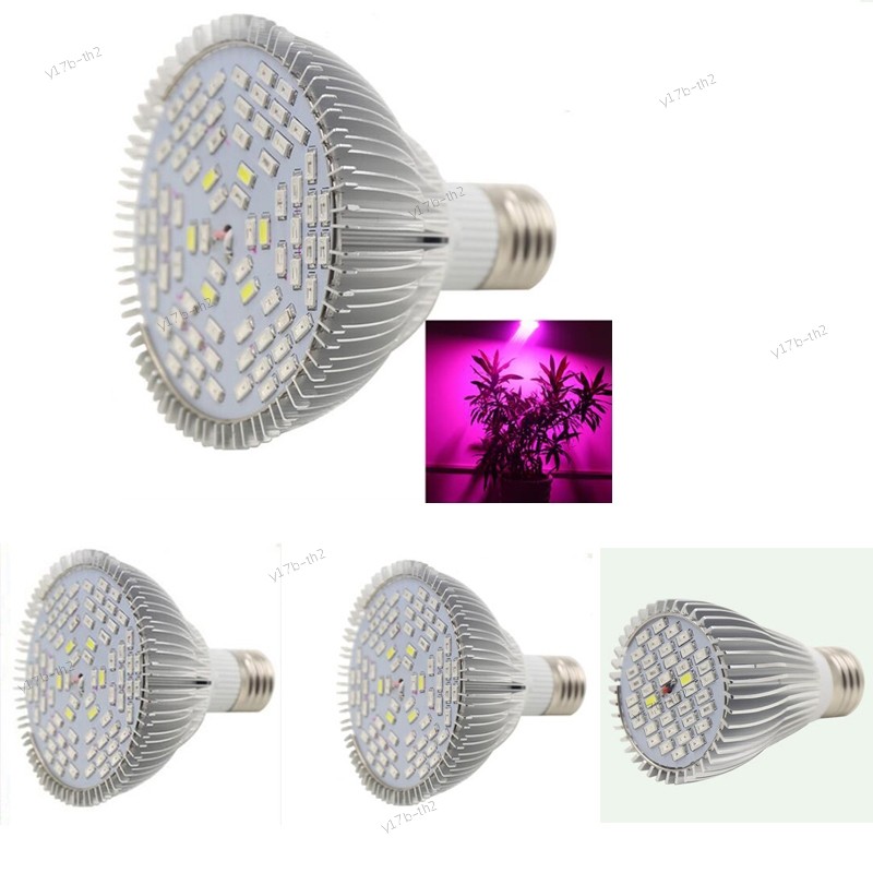 40/78/120 LED Full Spectrum Grow Light E27 หลอดไฟปลูกพืชในร่มสําหรับระบบผัก Hydroponic 17TH2