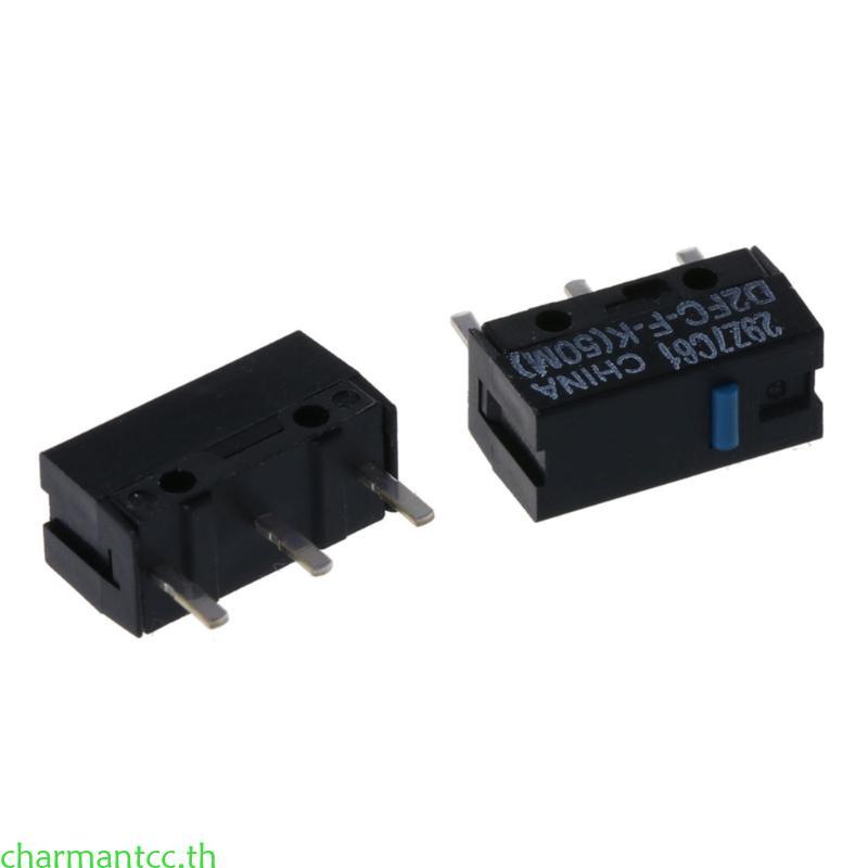 Charmantcc มาใหม่ล่าสุด Original D2FC-FK เมาส์กันฝุ่นสวิตช์ปุ่ม Micro Blue Dot 50M