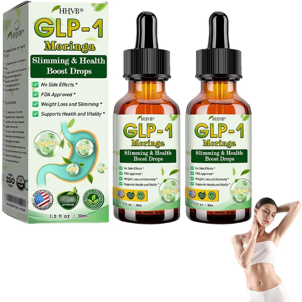 HHVB GLP-1 หยดมะรุม, หยดอาหารเสริม GLP-1 ขั้นสูง, HHVB Organic Moringa GLP-1, Gut & Digestive Immune