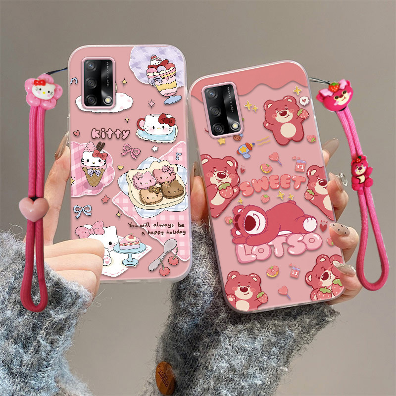 เคส oppo a95 เคส oppo a74 เคสโทรศัพท์ป้องกันการตกน่ารัก