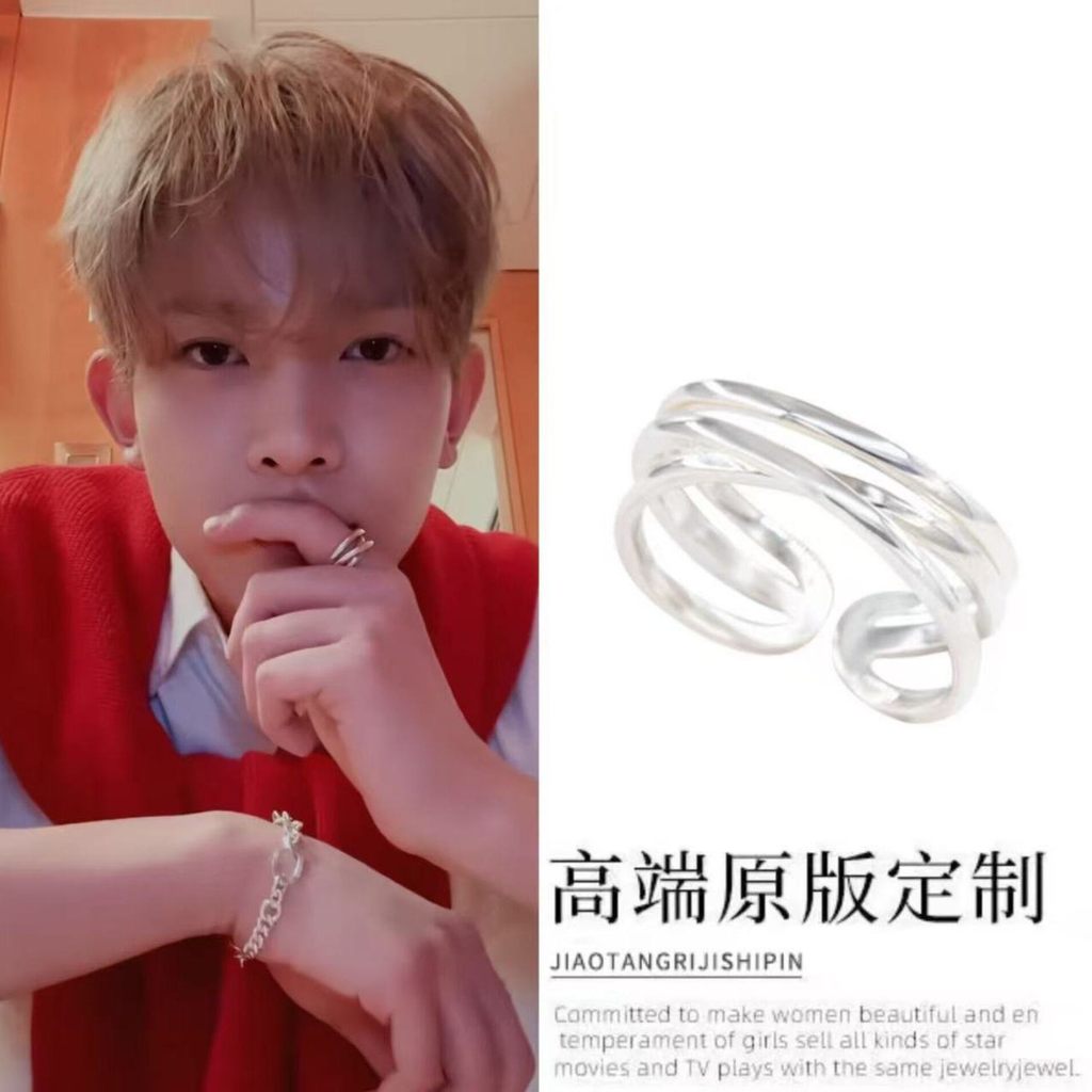 สร้อยข้อมือแฟชั่น Li Xicheng พร้อมแหวน เพศหญิง สวมได้ทุกโอกาส