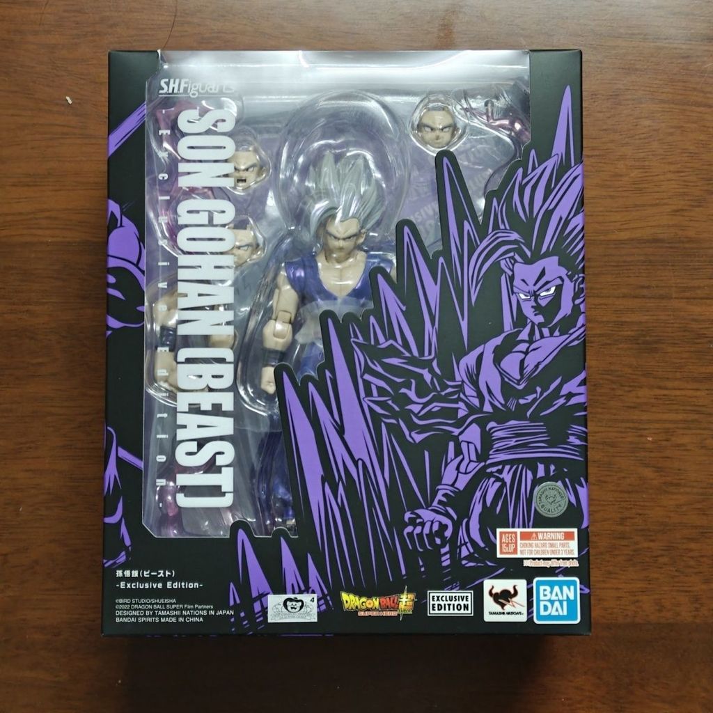 Bandai SHF Beast Gohan Son Gohan Dragon Ball Silver-Haired Beast Form Soul Store ซื้อไม่มีกล่องขนส่ง