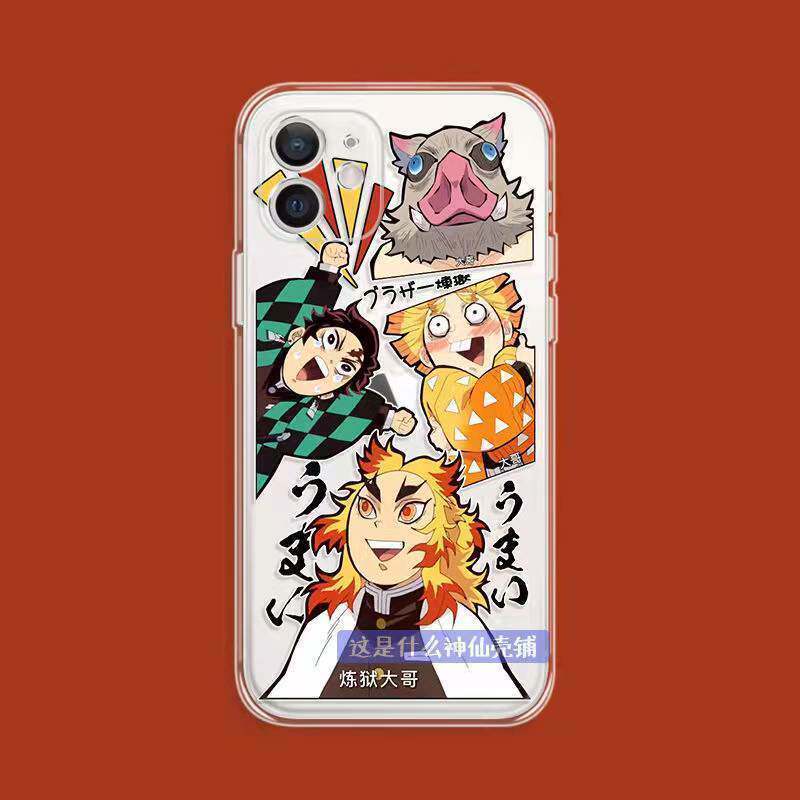 Demon Slayer สินค้าตลก iphone เคสโทรศัพท์ Apple 17promax สองมิติ 16 น่ารัก 15 Spoof 14 Frosted 13 Gl