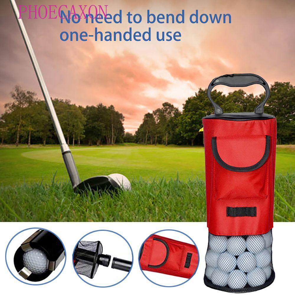 PHOECAXON Golf Ball Picker ชุดของขวัญฝึก 75-80 ลูกซิปเก็บลูกกอล์ฟแบบพกพา Retriever