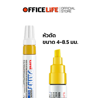 Uni (ยูนิ) ปากกาเพ้นท์ PAINT Marker เขียนยาง เขียนเหล็ก รุ่น PX-20 / PX-21 / PX-30 ชนิดหัวกลม หัวตัด ( 1 ด้าม )