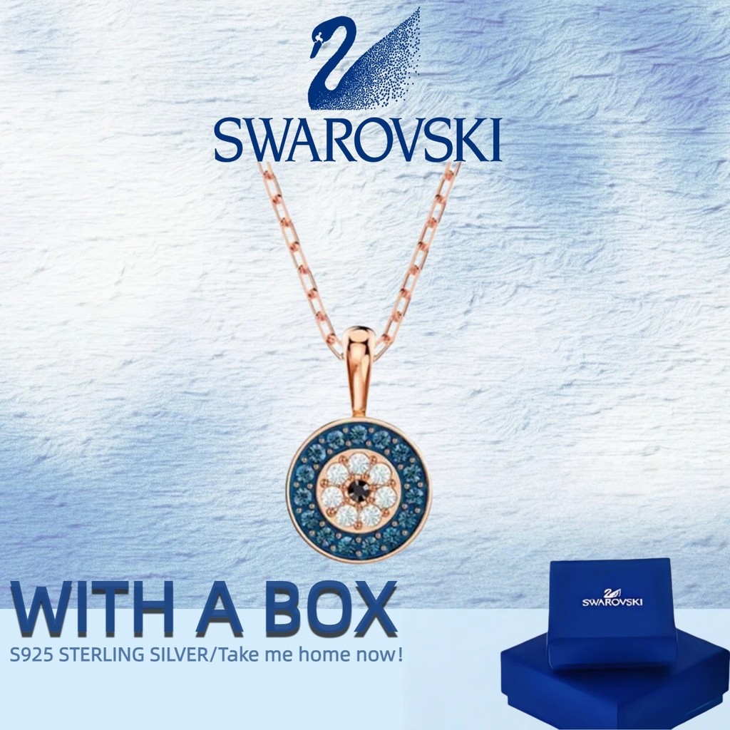 Swarovski Swan Jewelry IUGGFR Chain Pearl Jewelry Silver Ladies Necklace Pendant Crystal Necklace