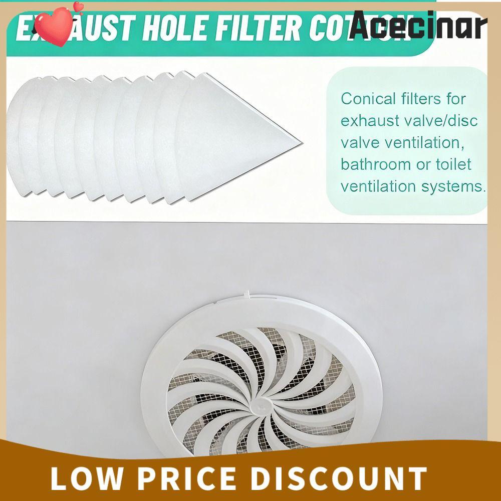 ACECINAR 5 ชิ้นกรองอากาศไอเสีย,กรองอากาศใช้งานร่วมกับกรวยกรอง,ผ้าฝ้ายทางเลือกยุโรปกรวยไอเสียวาล์วกรอ