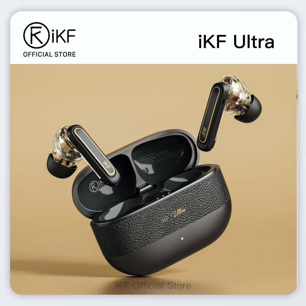 IKF Ultra หูฟังไร้สาย Active Noise Reducation หูฟังบลูทูธ Dual-Decive การเชื่อมต่อ ENC Call Reducati