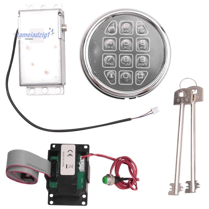 Safe Lock Electronic Digital Safe Lock Replacement Solenoid W/ 2 Key