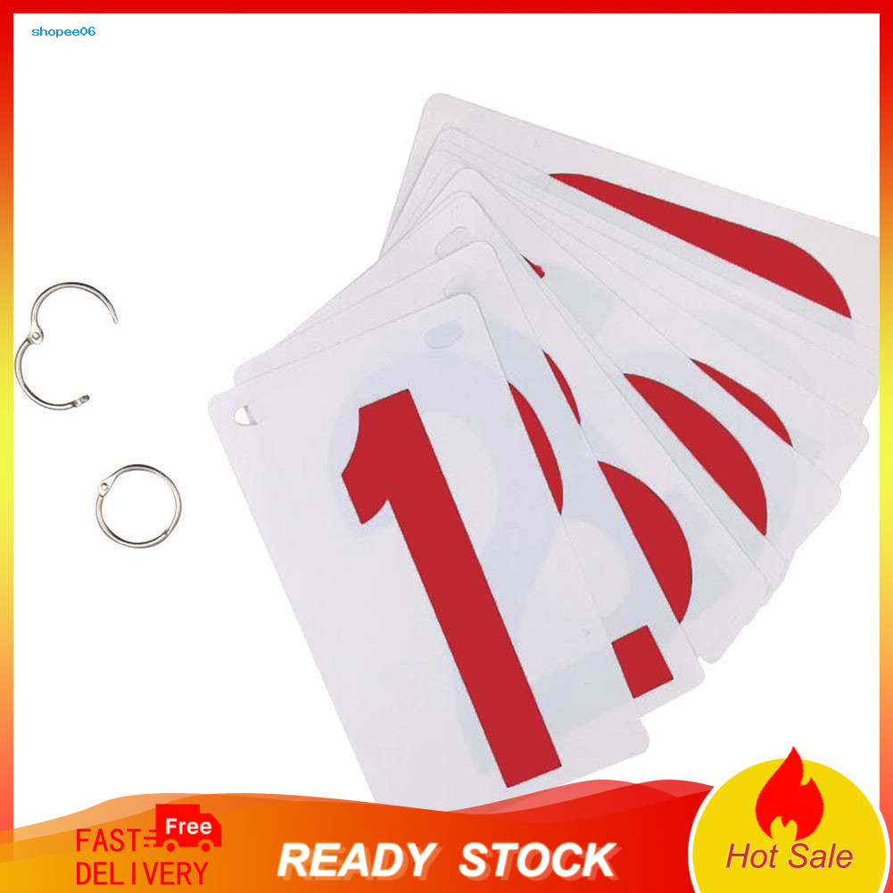 SETN 0-9 Score Number School Sports Competition Digit Scoreboard การ์ดทดแทน