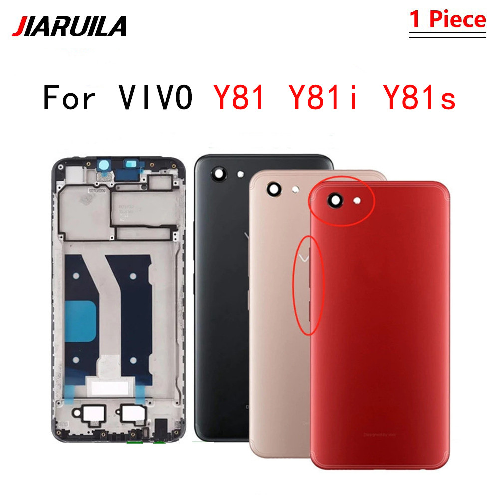 ฝาหลังสําหรับ VIVO Y81 Y81i Y81s LCD ด้านหน้ากรอบกลางแบตเตอรี่พร้อมเลนส์กล้อง