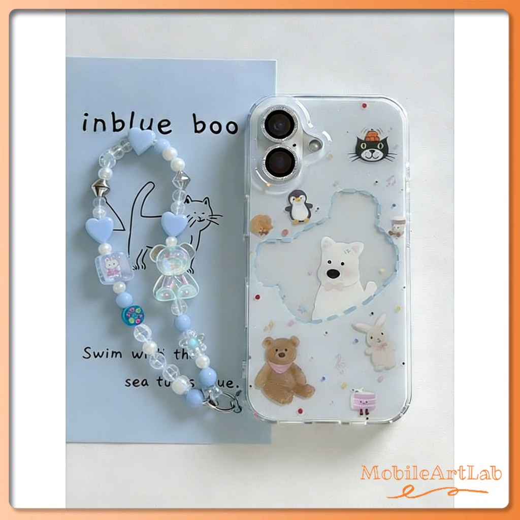 เคส iPhone 17/16/15 Pro Max ลาย Jellycat มีสายคล้อง