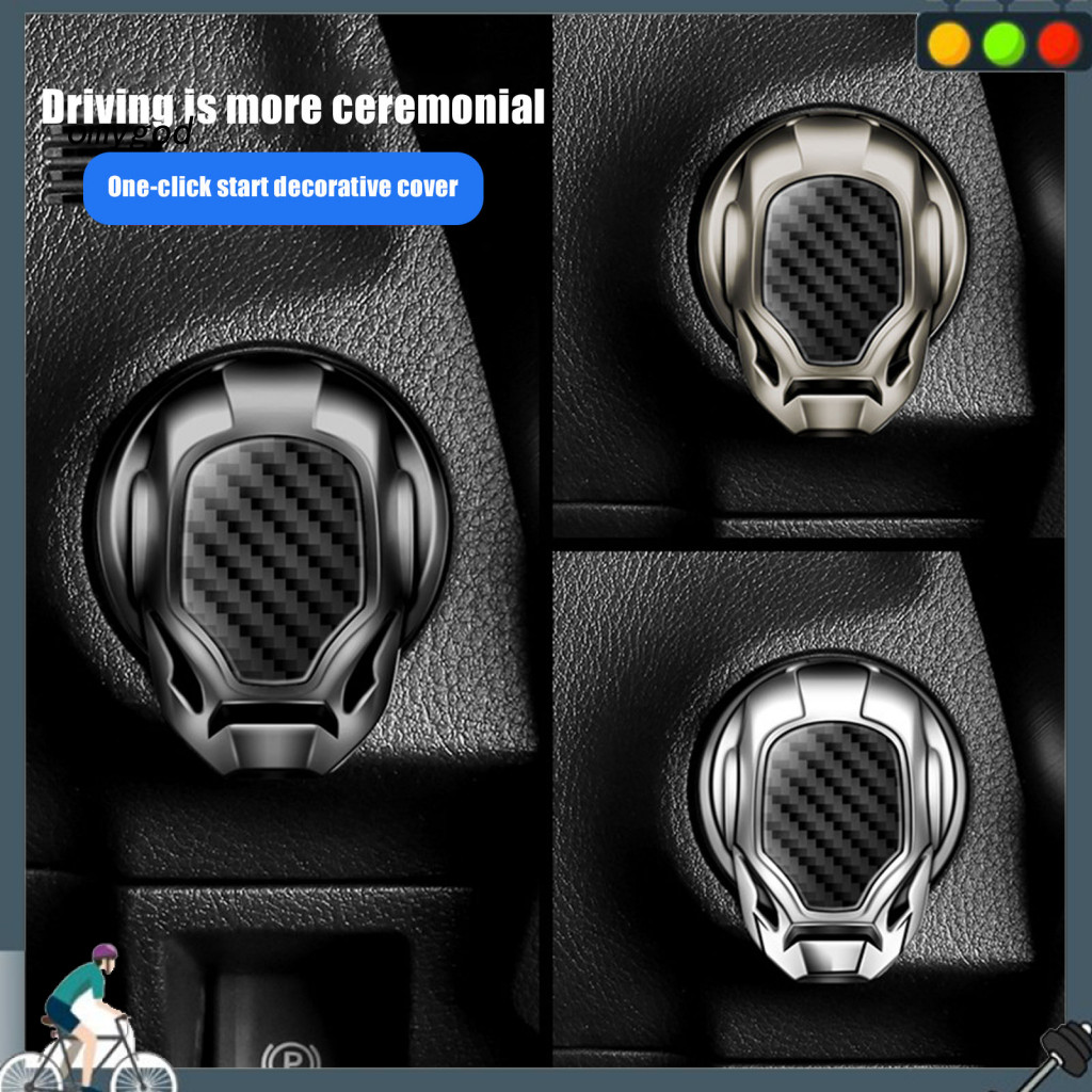 OMG Sports Car-like Start Button Protector One-key Start Cover Flip-top Zinc Alloy Car Engine Start 