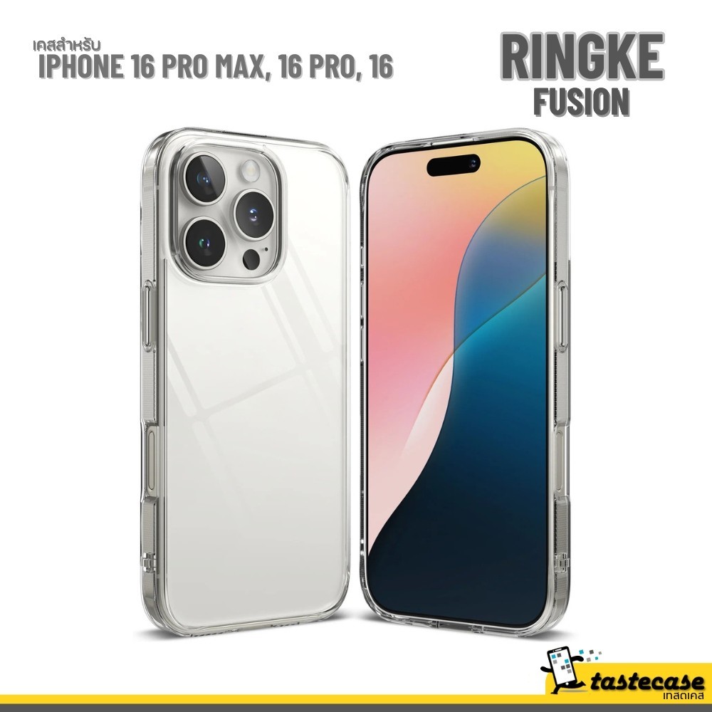 Ringke Fusion เคสสำหรับ iPhone 16 Pro Max, iPhone 16 Pro, และ iPhone 16(พร้อมส่ง)