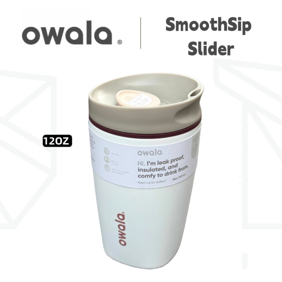 Owala แก้วกาแฟหุ้มฉนวนสแตนเลส 12oz&20oz - ถ้วยกันรั่ว ทุกวัน/เดินทางสําหรับเครื่องดื่มร้อนและเครื่องดื่มแช่เย็น