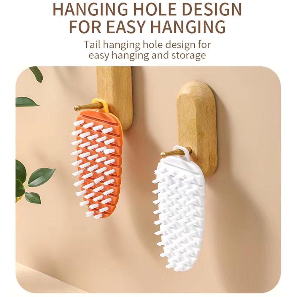 มัลติฟังก์ชั่น Bendable แปรงทําความสะอาดผักและผลไม้ทําความสะอาดแปรงผลไม้แปรงทําความสะอาด A7w6