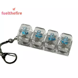 [Feel] 4/9 คีย์คีย์บอร์ดแบบกลไกแกนเครื่องทดสอบคีย์บอร์ด LED ความเครียดบรรเทาปุ่ม DIY พวงกุญแจของเล่นของขวัญ [ใหม่]