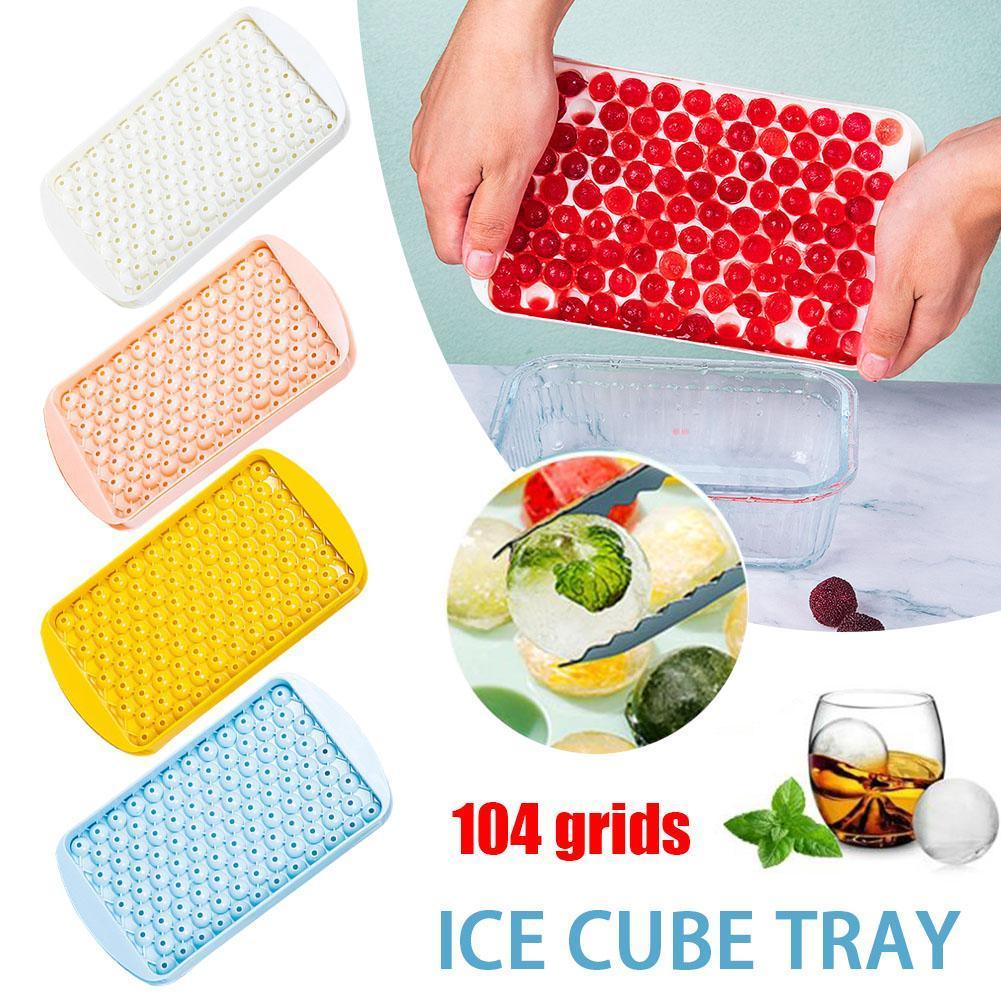 104 กริดรอบ Ice Cube ถาด Ball Jelly แม่พิมพ์ Maker Ball ทําอาหารห้องครัว ICE K3j0