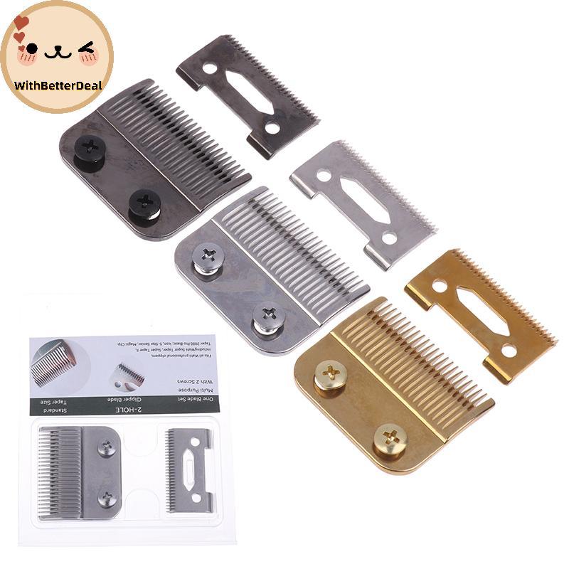 ดีกว่า เปลี่ยนใบมีด 2 หลุมเข้ากันได้กับคลิปไร้สาย 808 ปัตตาเลี่ยนตัดผม ไทย