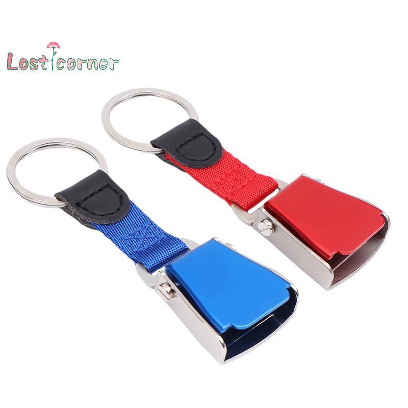 Lostcorner 1PC ความปลอดภัย Seatbelt เครื่องบินหัวเข็มขัดพวงกุญแจสําหรับ Flight Keyes เครื่องบิน Airl