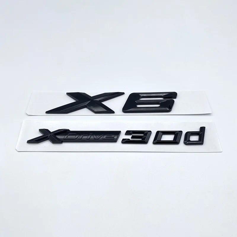 สําหรับ BMW X6 รถ Fender Emblem Badge Trunk สติกเกอร์ XDrive28i XDrive30i XDrive35i XDrive40i XDrive
