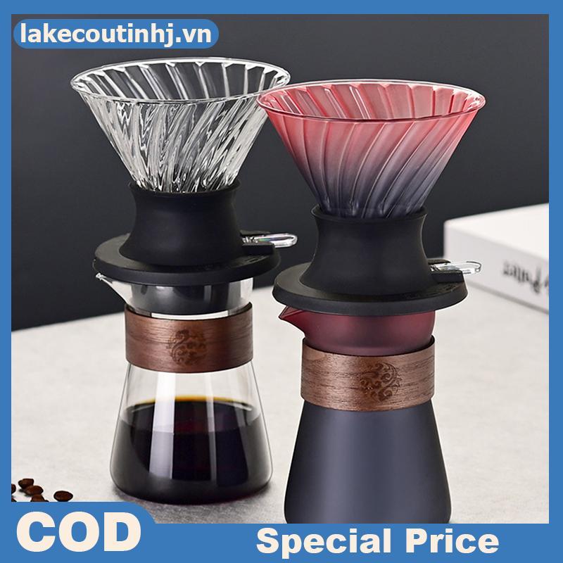 Lu Immersion Coffee Dripper Pour Over Dripper Immersion Dripper เครื่องชงกาแฟแก้วกาแฟกรอง V02 ชุด ti