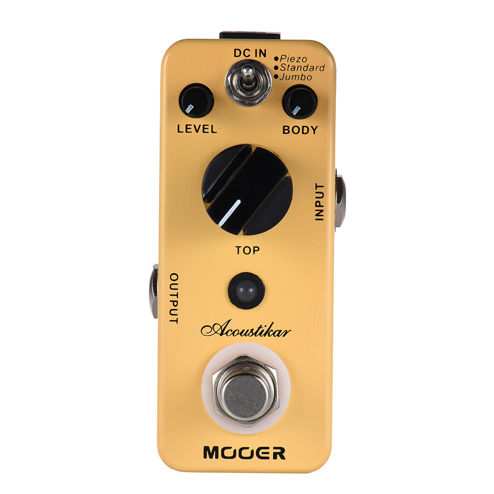 Discountstore-TH fangzi Acoustikar Acoustic Guitar Simulator Effect ทรูบายพาส 3 โหมด (Piezo/Standard