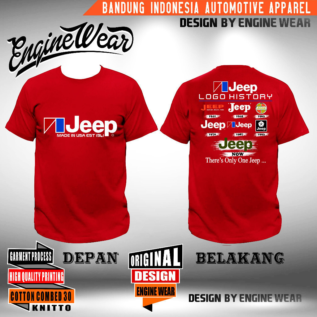 เสื้อยืด Kaos Jeep Tshirt เสื ้ อโปโล Offroad 4x4 4wd Wrangler Rubicon Jk Willys Cj7 ยานยนต ์ Jeep S