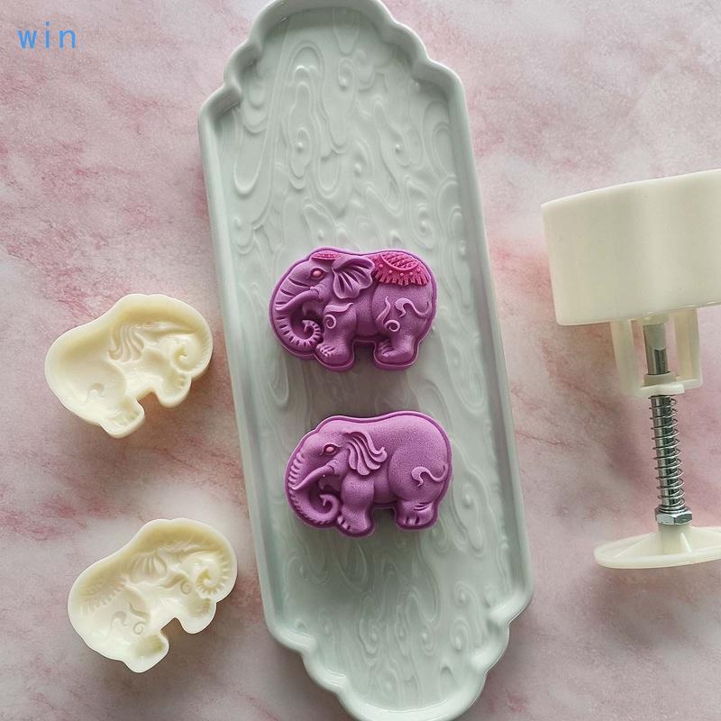 Win 75g Moon Cake Moulds Shaped DIY Baking Moulds สําหรับเทศกาลไหว้พระจันทร์