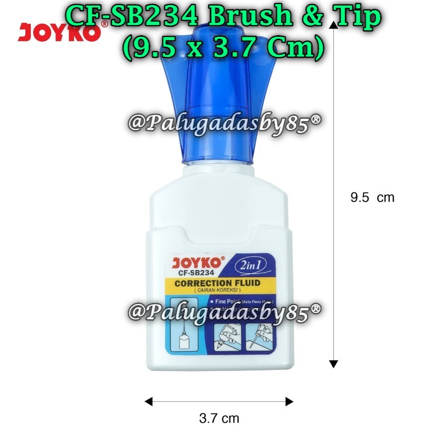 (1 ชิ้น) WHOLESALE Correction Fluid JOYKO CF-SB234 2 in 1 / Joyko CF-SB234 Liquid Eraser (1 ชิ้น)