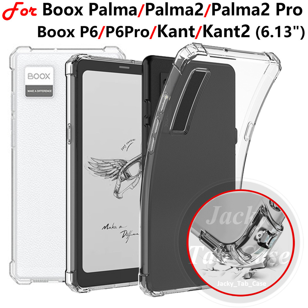 เคสนิ่มกันกระแทกสําหรับ Boox Palma Palma2 Kant 1 2 P6 Pro 6.13" eReader, ฝาหลัง TPU โปร่งใส