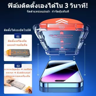 [ชุด 4 ชิ้น] ฟิล์มกันรอยกระจกนิรภัยสำหรับ iPhone (ฟิล์มกันรอยเลนส์ *1, ฟิล์มกันรอยฝาหลัง *1, ฟิล์มกันรอยหน้าจอ *2)
