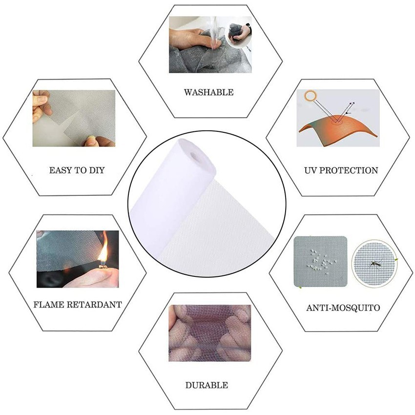 หน้าต่างมุ้งกันยุงติดด้วยตนเองป้องกันยุงประตูมุ้งกันยุง ทําเอง ฟรีตัดมุ้งกันยุงป้องกันแมลงบินหน้าจอม่าน - รูปที่ 2