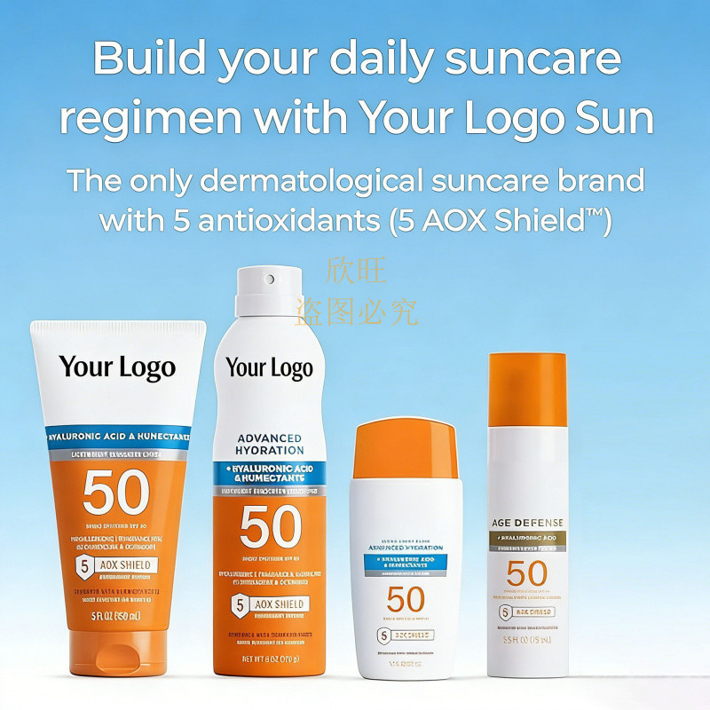 Cross-Border TK Full English Sunscreen Lotion ที่กําหนดเองปราศจากน้ําหอมปราศจากออกซิเจนPhenoxoneกันน