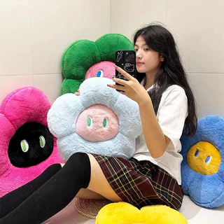 COD เบาะดอกไม้ 45cm นุ่มนวลลื่นและสัมผัสนุ่มสบาย น่ารักมาก หมอนอิงสำหรับโซฟาและเก้าอี้