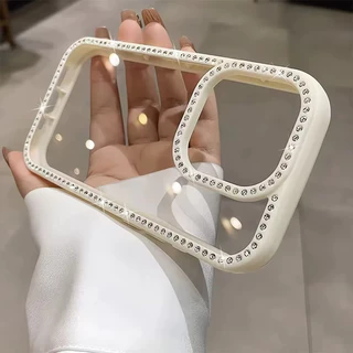 เคสโทรศัพท์ประดับเพชรหรูหรา For iPhone 17 16 Pro Max Bling กรณี ไอโฟน15 14 11 13 12 Pro Max 17 Air ฝาครอบกันกระแทก